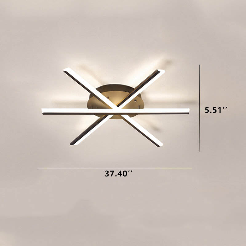 Nordic Creative Line 1-light LED Semi-flush Mount Ceiling Light