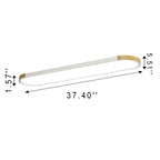 Modern Minimalist Rectangular Ring LED Flush Mount Ceiling Light BulbSquare
