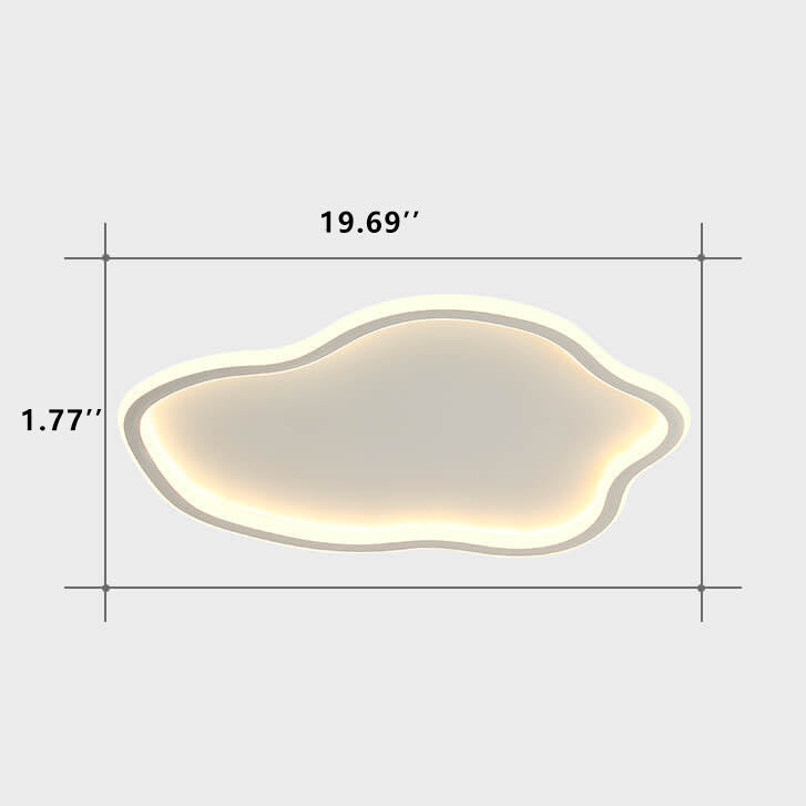 Modern Creative Cloud 1-light LED Flush Mount Ceiling Light BulbSquare