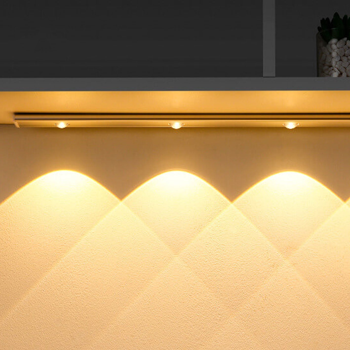 Ultra-thin Smart LED Human Sensor Charging Hill Ripple Light Strip Lumendat