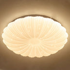 Modern Minimalist Shell Acrylic Round LED Flush Mount Ceiling Light Lumendat