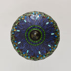 Vintage Tiffany Dragonfly Stained Glass 3-light Chandelier BulbSquare