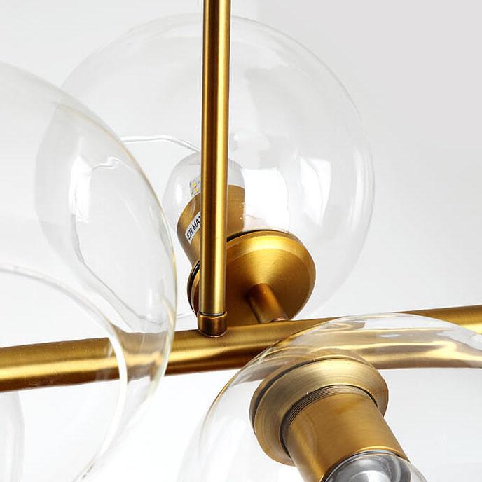 Modern Glass Magic Bean 8-light LED Chandelier BulbSquare