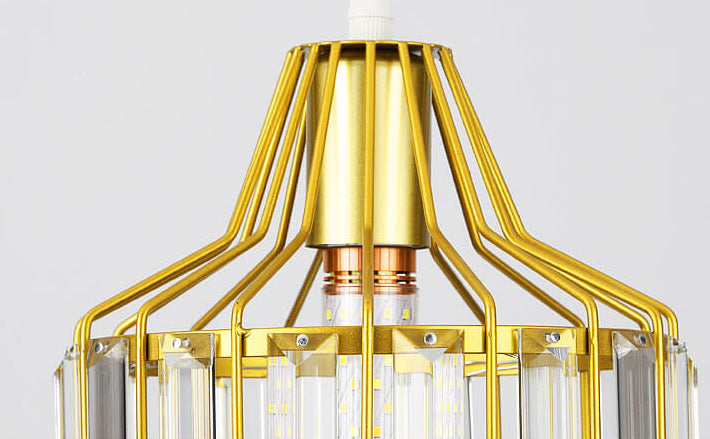 Modern Crystal Dome 1-light Semi-flush Mount Ceiling Light