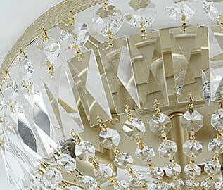 Vintage Round Crystal 4/6 Light Flush Mount Ceiling Light Lumendat