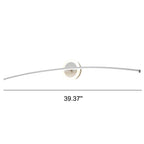 Modern Minimalist Curved Line LED Mirror Front Light Wall Sconce Lamp