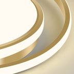 Modern Light Luxury Golden Circle LED Flush Mount Ceiling Light Lumendat