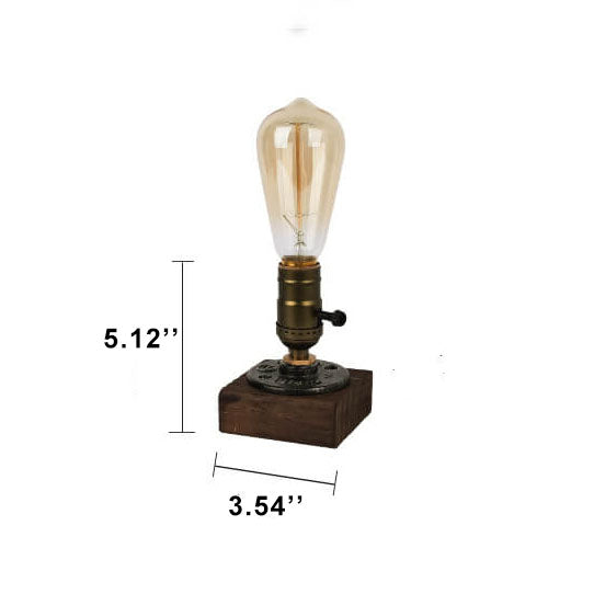 Vintage Industrial Iron Bulb 1-Light Table Lamp Lumendat
