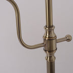 Industrial Retro Gold Iron Long Arm 1-Light LED Table Lamp Lumendat