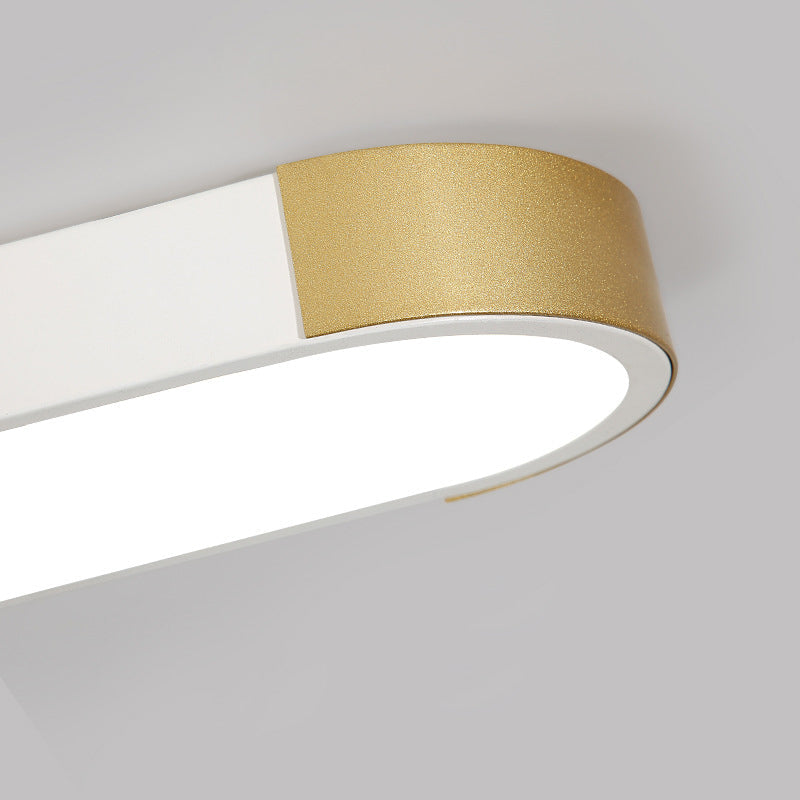 Modern Minimalist Rectangular Ring LED Flush Mount Ceiling Light BulbSquare