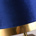 Modern Luxury Fabric Gold Oval Ring Base 1-Light Table Lamp Lumendat