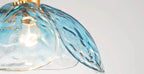 Modern Minimalist Flower-shaped Petal Iron Glass 1-light Pendant Light for Living Room BulbSquare