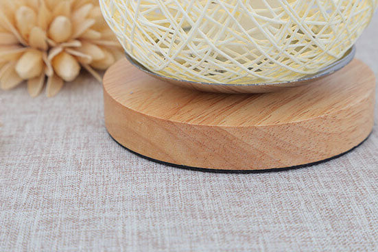 Creative Twine Rattan Ball LED Dimmable Decorative Night Light Table Lamp Lumendat