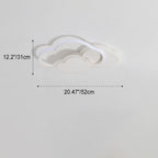 Lumendat Creative Cartoon Acrylic Cloud Design LED Flush Mount Ceiling Light Lumendat