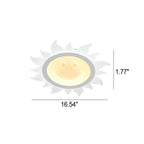 Creative Cartoon Smiley Sun LED Flush Mount Ceiling Light Lumendat