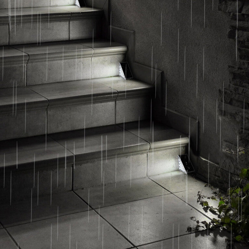 Solar Waterproof Stereo Triangle LED Outdoor Stair Lamp Lumendat