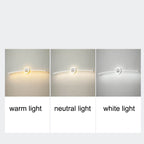 Modern Minimalist Curved Line LED Mirror Front Light Wall Sconce Lamp