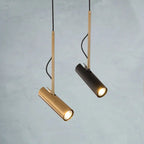 Modern Minimalist Gold 1-light LED Spotlight Pendant Light Lumendat