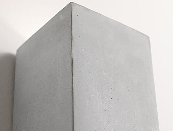 Industrial Cement Square Outdoor 1-Light Waterproof Wall Sconce Lamp Lumendat