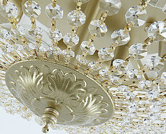 Vintage Round Crystal 4/6 Light Flush Mount Ceiling Light Lumendat