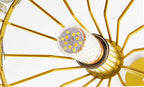 Modern Crystal Dome 1-light Semi-flush Mount Ceiling Light