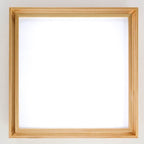 Nordic Solid Wood Square LED Japanese Tatami Flush Mount Ceiling Light BulbSquare