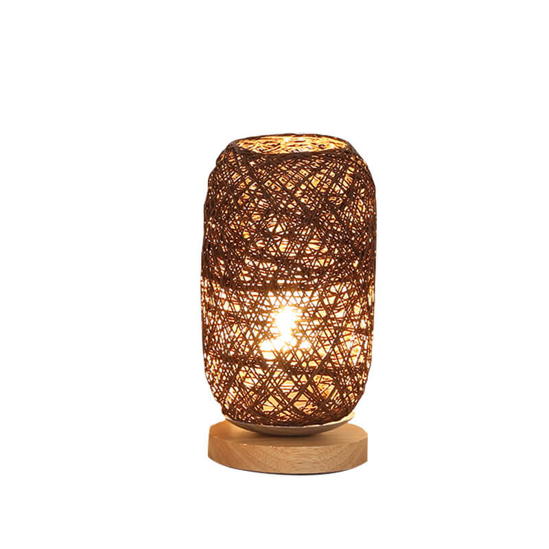 Creative Twine Rattan Ball LED Dimmable Decorative Night Light Table Lamp Lumendat