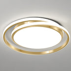 Modern Light Luxury Golden Circle LED Flush Mount Ceiling Light Lumendat