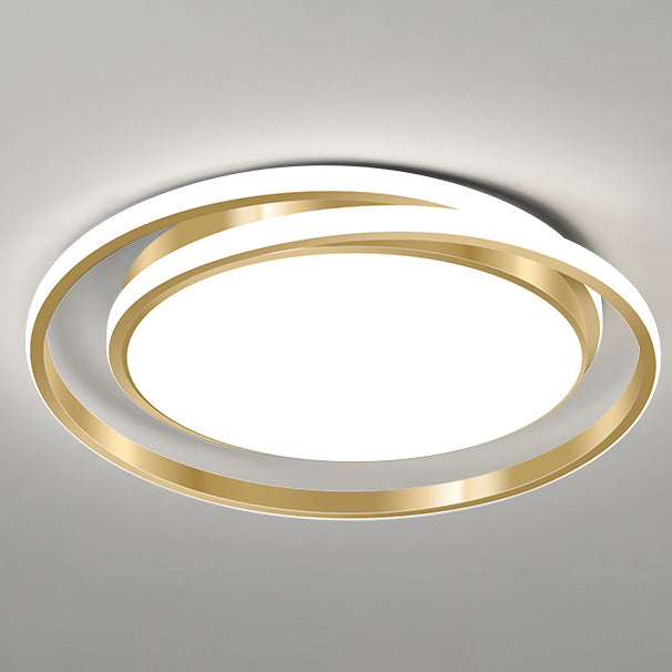 Modern Light Luxury Golden Circle LED Flush Mount Ceiling Light Lumendat