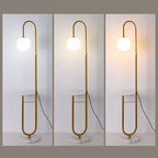Nordic Minimalist Iron Marble Table LED Standing Floor Lamp Lumendat