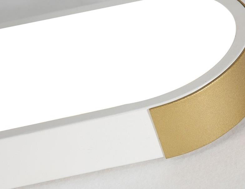 Modern Minimalist Rectangular Ring LED Flush Mount Ceiling Light BulbSquare