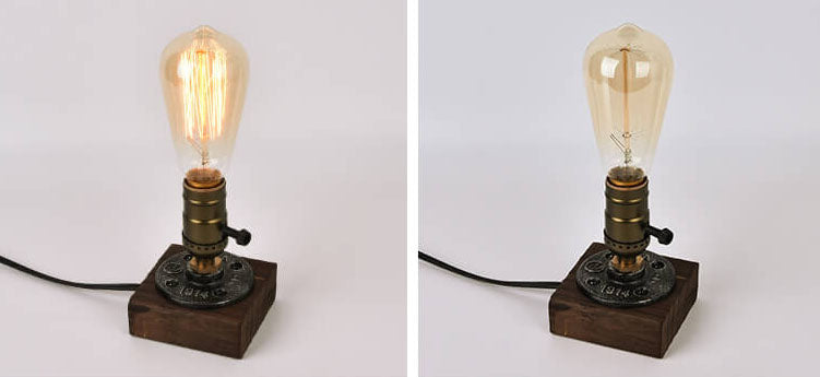 Vintage Industrial Iron Bulb 1-Light Table Lamp Lumendat