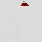 Minimalist Fabric Pleated Shade 1-Light Standing Floor Lamp Lumendat