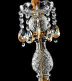 Modern Luxury Crystal Hanging Dome 1-light Pendant Light BulbSquare
