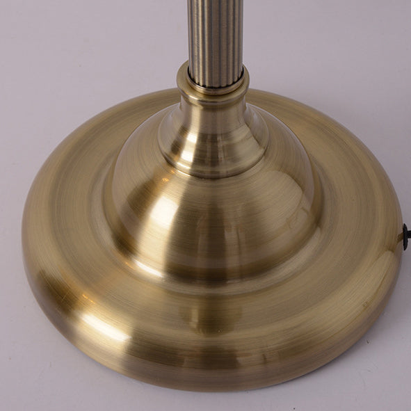 Industrial Retro Gold Iron Long Arm 1-Light LED Table Lamp Lumendat