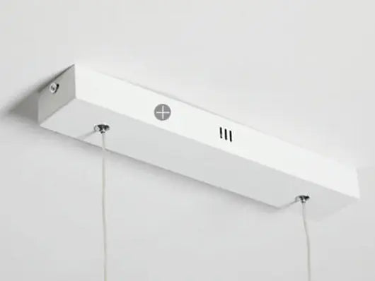Modern Minimalist LED Linear Chandelier – Black & White, Adjustable Length Lumendat