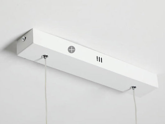 Modern Minimalist LED Linear Chandelier – Black & White, Adjustable Length