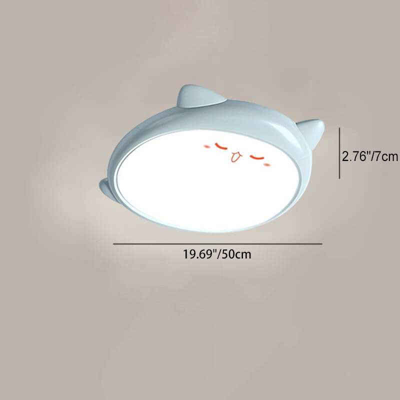 Lumendat Creative Adorable Duck Totoro Acrylic Round LED Kids Flush Mount Ceiling Light Lumendat