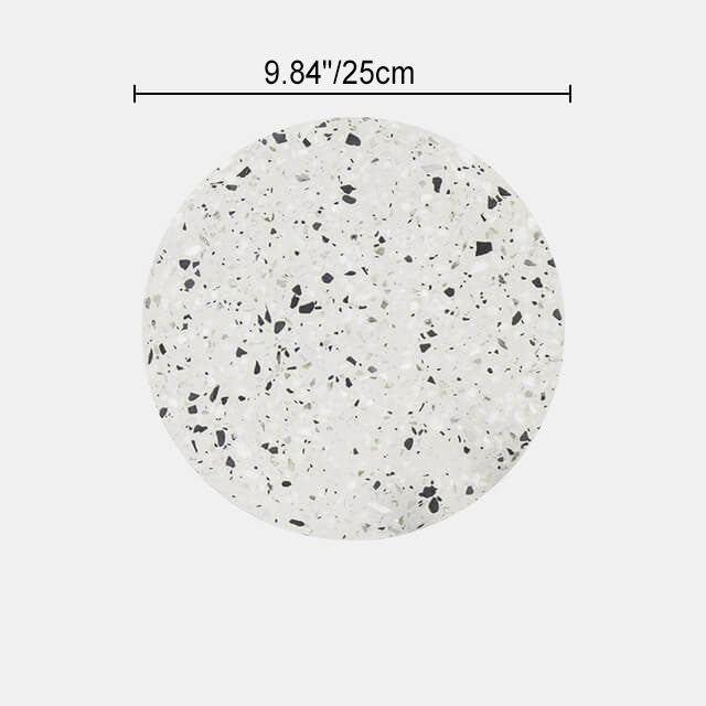 European Modern Round Textured Marble LED Wall Sconce Lamp Lumendat