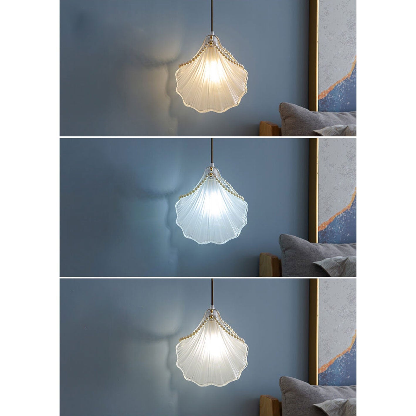 Creative Light Luxury Pearl Shell 1-Light Pendant Light