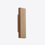 Japanese Minimalist Log Rectangular Flat Rotatable LED Wall Sconce Lamp