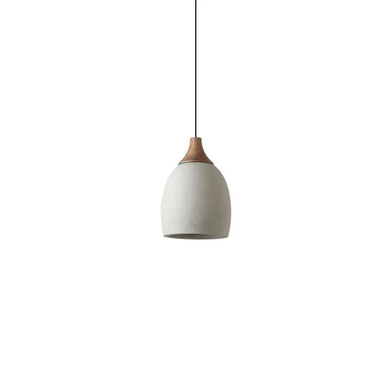 Minimalist Cement Dome 1-light Pendant Light BulbSquare