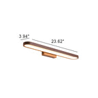European Minimalist Circular Aluminum Vanity Light LED Mirror Front Wall Sconce Lamp