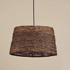 Retro Rattan Weaving Dome 1-light Pendant Light Lumendat