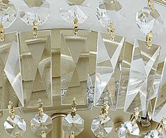 Vintage Round Crystal 4/6 Light Flush Mount Ceiling Light Lumendat