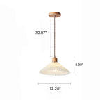 Nordic Minimalist Pleated Shade 1-light Pendant Light Lumendat