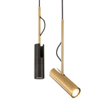 Modern Minimalist Gold 1-light LED Spotlight Pendant Light Lumendat