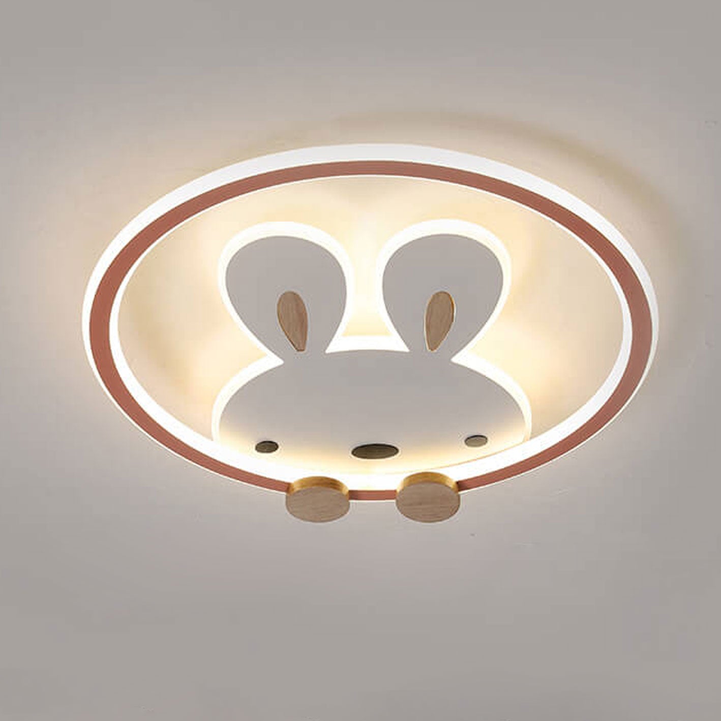 Lumendat Childlike Creative Cartoon Rabbit Design LED Flush Mount Light Lumendat