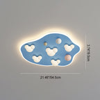 Lumendat Contemporary Creative Kids Iron Acrylic Round Irregular Shape Mouse Cloud LED Flush Mount Ceiling Light For Bedroom Lumendat