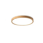 Japanese Minimalist Solid Wood LED Flush Mount Lighting Lumendat